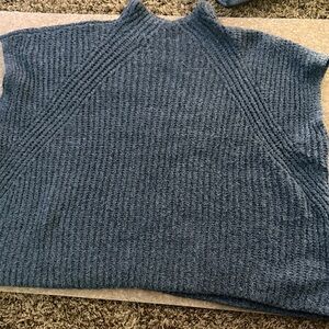 LOFT Charcoal Knit Sweater Medium